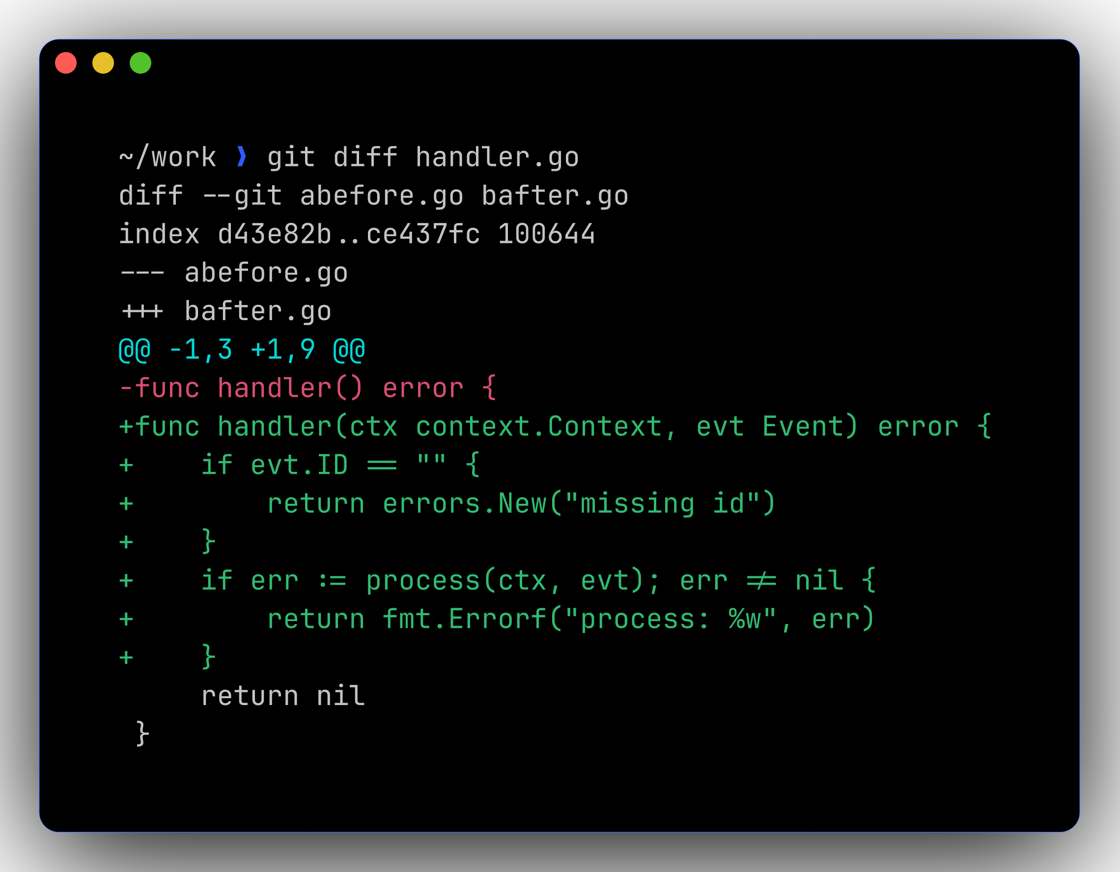 git diff via delta